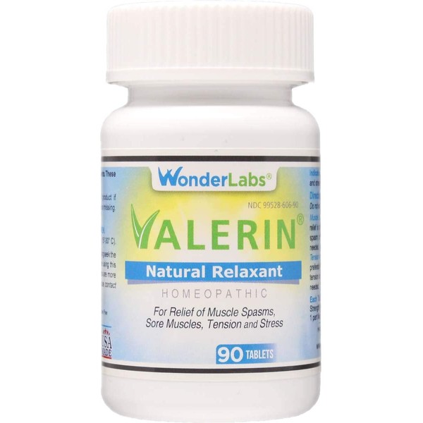 Valerian Natural Relaxant for Tension Relief, Stress Relief, Leg Cramp Relief and Other Muscle Cramps Magnesium, Passion Flower, & Valerian Root Muscle Relaxant - (90ct)