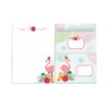 Stationery Set for Girls Flamingo Letter Pad with Envelope for