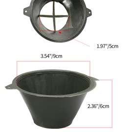 Rierdge 20 Pcs Paint Strainer, 10CM-Diameter Reusable Industrial Mesh Paint Filter with Fine Nylon Mesh Paint Funnel for Filter Oil