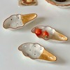 Ceramic Spoon Rest for Stove Top Cute ice cream Shaped