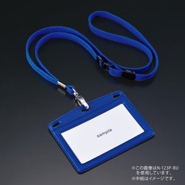 Open Industry Hanging Name Tag Name Plate Badge Tag Business Card Size 1 Piece Leather-like Horizontal Orange N-123P-RG