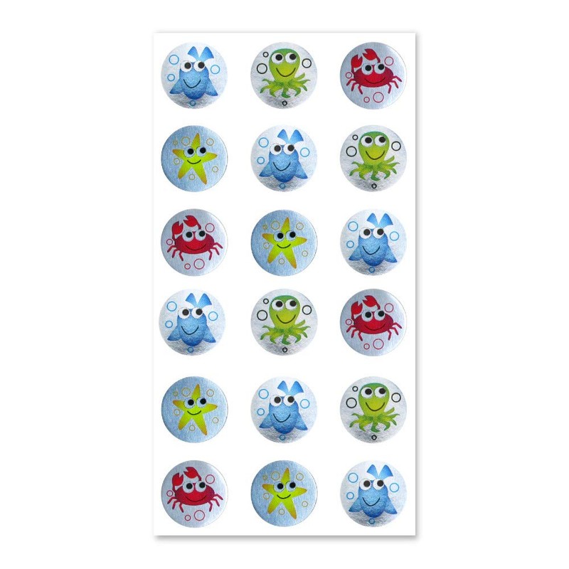 SuperStickers Solutions Metallic Reward Stickers - Silver (Pack of 54),