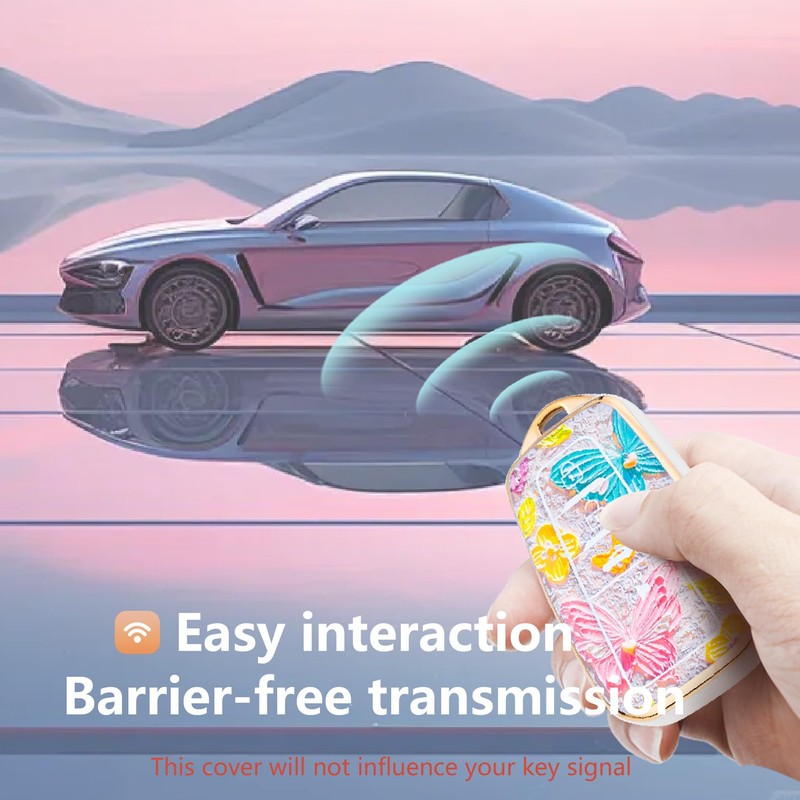 Riasot Print Key Fob Cover for Highlander RAV4 Camry Avalon
