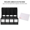Marte Vanci 4 Sections Sturdy Plastic Magazine Holder Frames File