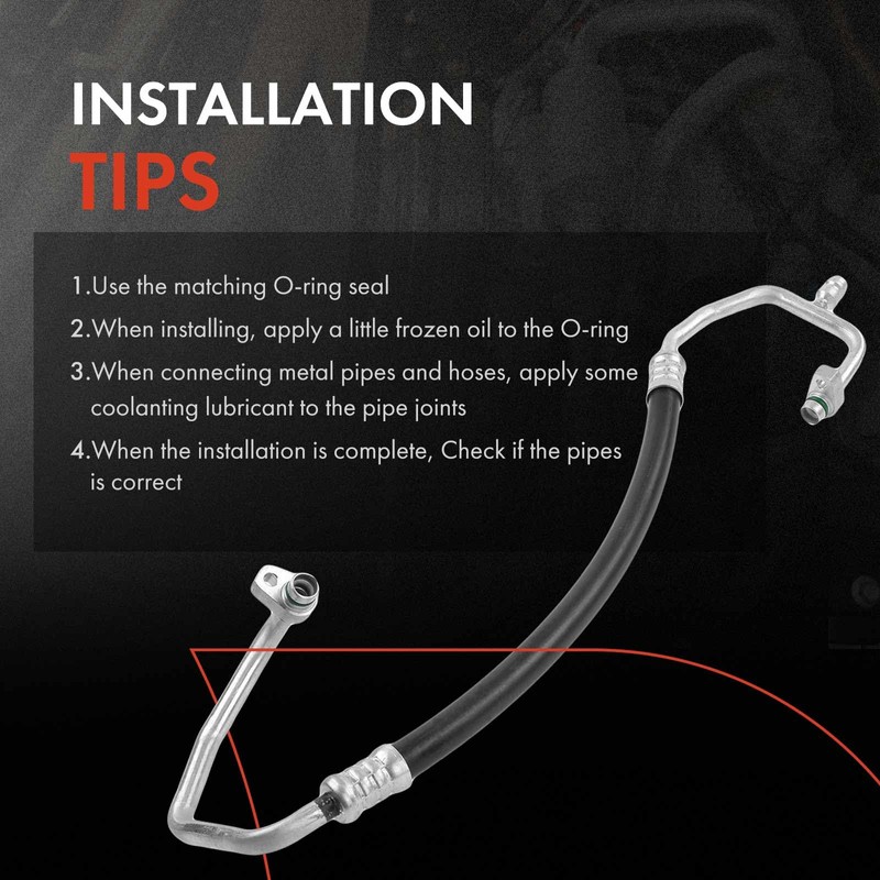 A-Premium A/C Discharge Line Hose Assembly Compatible with Toyota Yaris