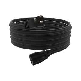 EP 12 Ft Heavy Duty Appliance Extension Cord - 14 Gauge 3 Prong SPT-3 Cable Wire, Ideal for Air Conditioners, Refrigerators, and Major Appliances - Indoor Use, Black