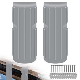 HLTIT 2 Pcs Boat Dock Bumpers, Inflatable Protection,Protect Docks & Ships from Damage Caused collisions (Grey)