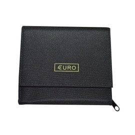 Practical Euro Wallet with 8 Separate Coin Compartments