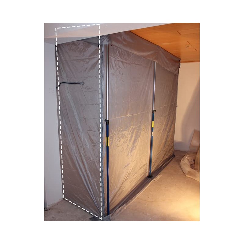 Dust protection door / wall 310 x 130 cm Velcro