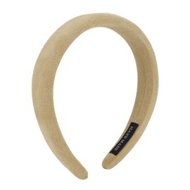 Ondder 1 Pack Khaki Padded Headbands for Women 90s Womens Headbands Soft Plain Fashion Puffy Headband for Girls Turban Wide Sponge Headband Head Bands Hair Bands Hair Accessories for Women Girls