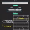 Baxcdyswe Pack of 300 Seamless Nails with Double-Headed Base Thread,