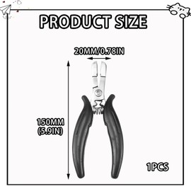 Extension Pliers, Bonding Pliers, Extension Remover Pliers, Bonding Pliers for Removal, Extensions Remover, Bondings Removal for Removing Micro Rings and Fusion Glue Bond Removal (Black)