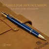 BEILUNER Luxury Gel Pen with 24K Gold Electroplating Finish, Blue