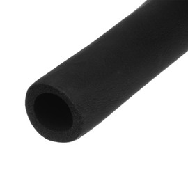 M METERXITY Pipe Insulation Foam Tube, 1-1/4"(32mm) ID x 6Ft Pipe Cover Wrap Roll, Hollow Pipe Cover for AC Unit/Guitar Stands/Exercise Machine Handle/Roof Rack [Black]