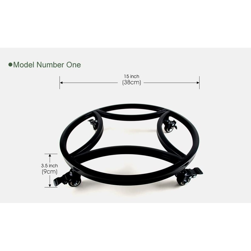 Zhongma 15" Plant Caddy with Wheels, Heavy Duty Construction, 300