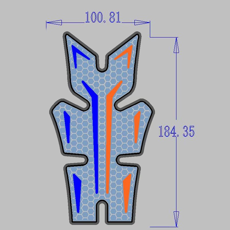 BYEMTTY 3D Traction Pad Tank Kit Compatible with BWM S1000RR