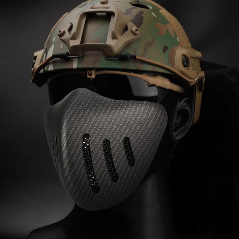 TPU Outdoor Tactics Face Shield Protection Equipment for Field Shooting