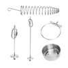 4 Pieces Parrot Food Cup Stainless Steel Bird Food Fruit