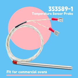 353589-1 Temperature Sensor Probe Compatible with Vulcan Hart Commercial Oven WKGD ECO2D ECO4D ECO6D GCO2D GCO4S SG4D SG6D VC4EC VC4GD VC4GS VC6EC VC6ED Replace 44-1235 00-353589-00001 VH353589-1
