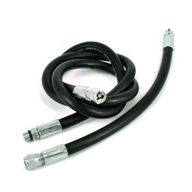 Best Divers Frusta Standard/Gomma, Manometro 80 cm, 7/16 f, 7/16 m, Nero