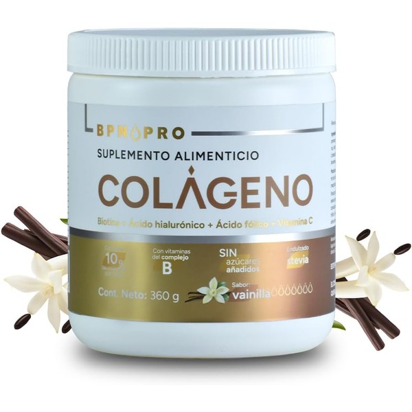 Colágeno Hidrolizado Puro en Polvo 360g - Vainilla | Con