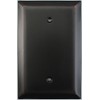 Jumbo Stamped Oil Rubbed Bronze One Gang Blank Wall Plate