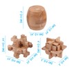 Sharp Brain Zone - 3D Wooden Brain Teaser Pack