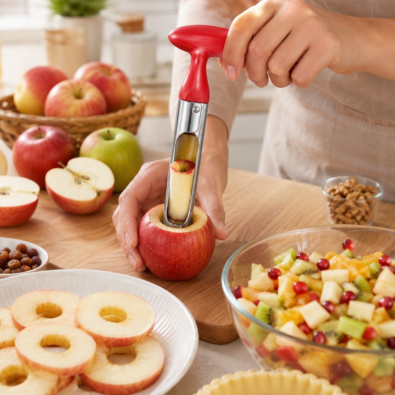 Stainless Steel Apple Corer for Kitchen Prep – 304 Steel