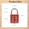 MroMax 1Pcs 8-Digit Combination Padlock Push Button Lock for Locker