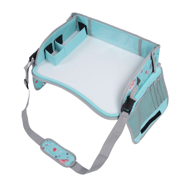 Kids Travel Tray Erasable Drawing Board Organization Pockets Activity Essentials