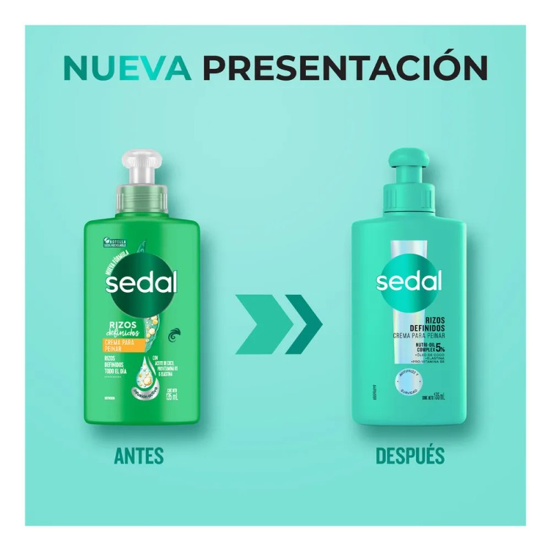 Crema Para Peinar Sedal Rizos Definidos 135ml