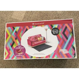 American Girl Couch Sofa Lamp Rug Set 18" Doll Furniture The Community Center