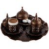 DEMMEX 2024 Turkish Greek Arabic Coffee Serving Set with Cups,