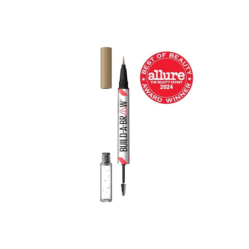 Maybelline Build-A-Brow 2-in-1 Brow Pen and Sealing Eyebrow Gel, Eyebrow