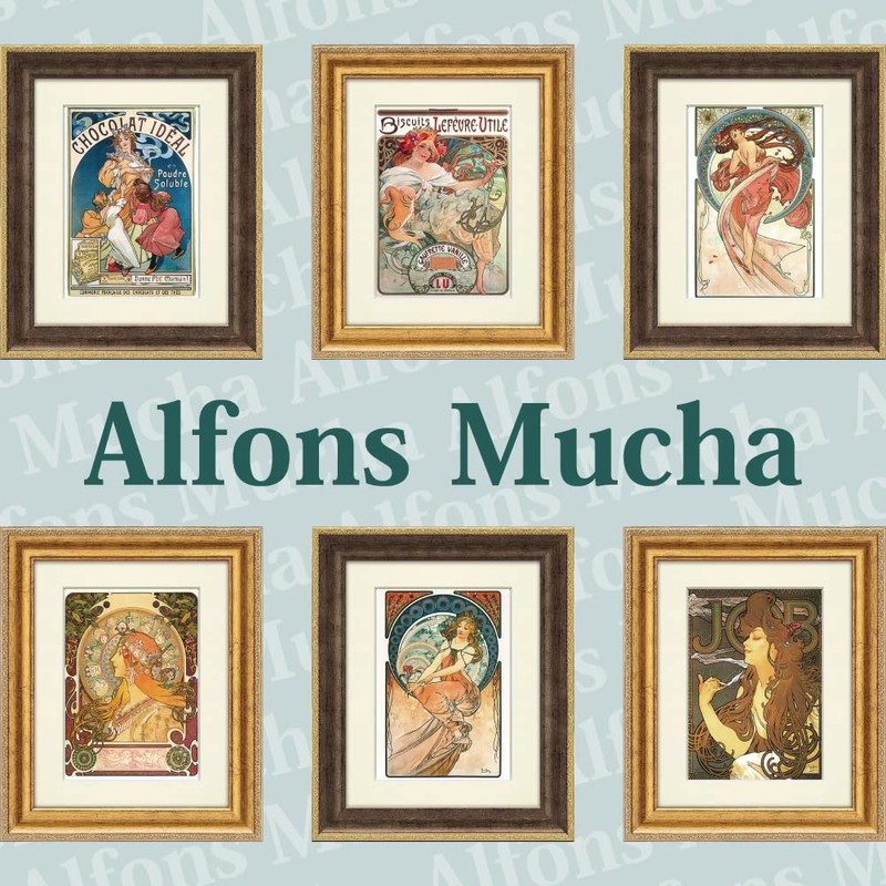 Ayuwara Alphonse Mucha at Scenic Specialty Store (R) Framed Poster