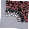 PACKOVE 132Pcs Sanding Drum Bands Nail Drill Kit Includes Sleeves