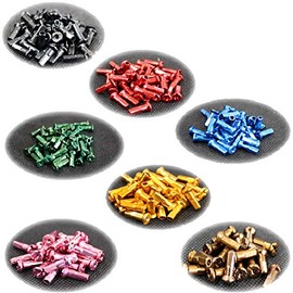 Star Spoke Aluminum Color (Pack of 72) Black/#14 (14AL-BK)