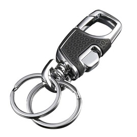 Samcos Key Chain Fashion Metal Key Chain Car Key Chain Keychain Carabiner Hook Keychain Stylish Lightweight Bicycle Gift Keychain Black, Black