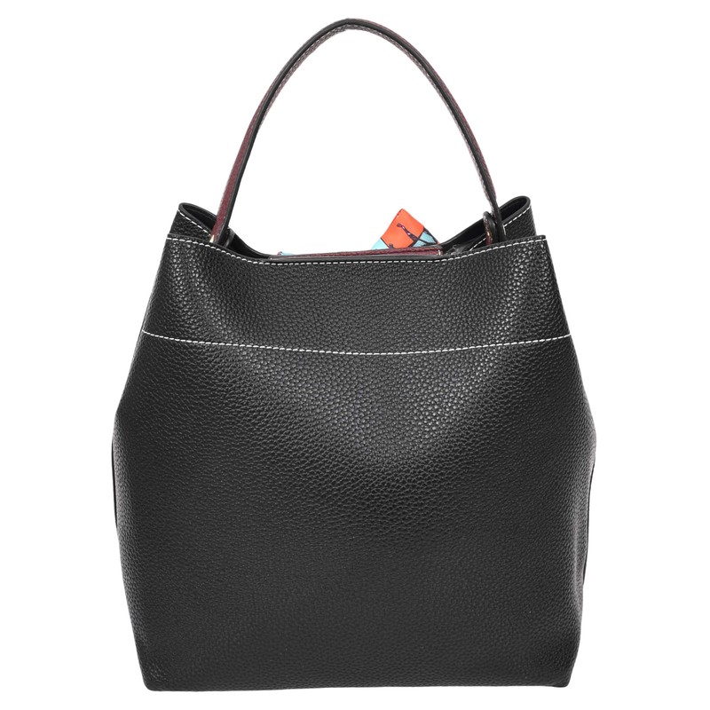 Womens Faux Leather Handbag Shoulder Tote with Cosmetics Bag Willow