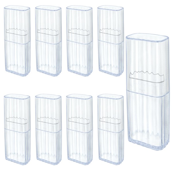 9 pcs Mini Floss Qtip Travel Case,Flosser Cotton Swab Holder