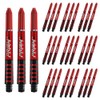 WINMAU Prism Force Red Medium Polycarbonate Dart Stems (Shafts) -