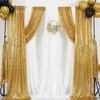 Poise3EHome Gold Sequin Backdrop Curtains, 2 Panels Gold Sequin Backdrop,