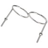 316 Stainless Steel Double Ring Cup Holder with Mounting Nut