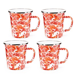 Golden Rabbit Enamelware - Set of 4-16oz Latte Mugs (Sunset)