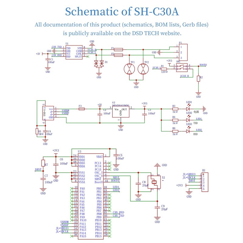 DSD TECH USB to CAN Bus Adapter Based on Open