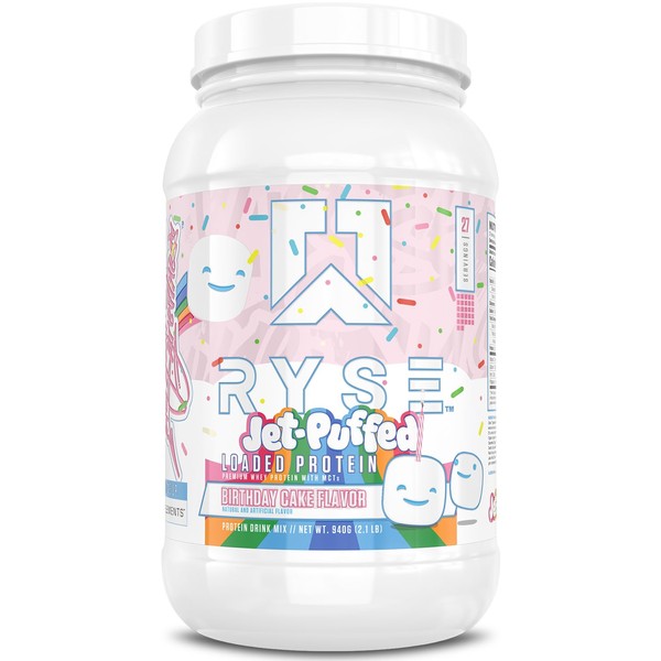 RYSE Loaded Protein Powder - Jet-Puffed Birthday Cake - 25g