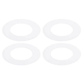 Awclub White Goof Trim Ring for 3 Inch Recessed Cans Downlights for Ceiling Light Fixtures, 4 Pack 3.2-Inch Inner Diameter, 4.5-Inch Outer Diameter, Steel Construction