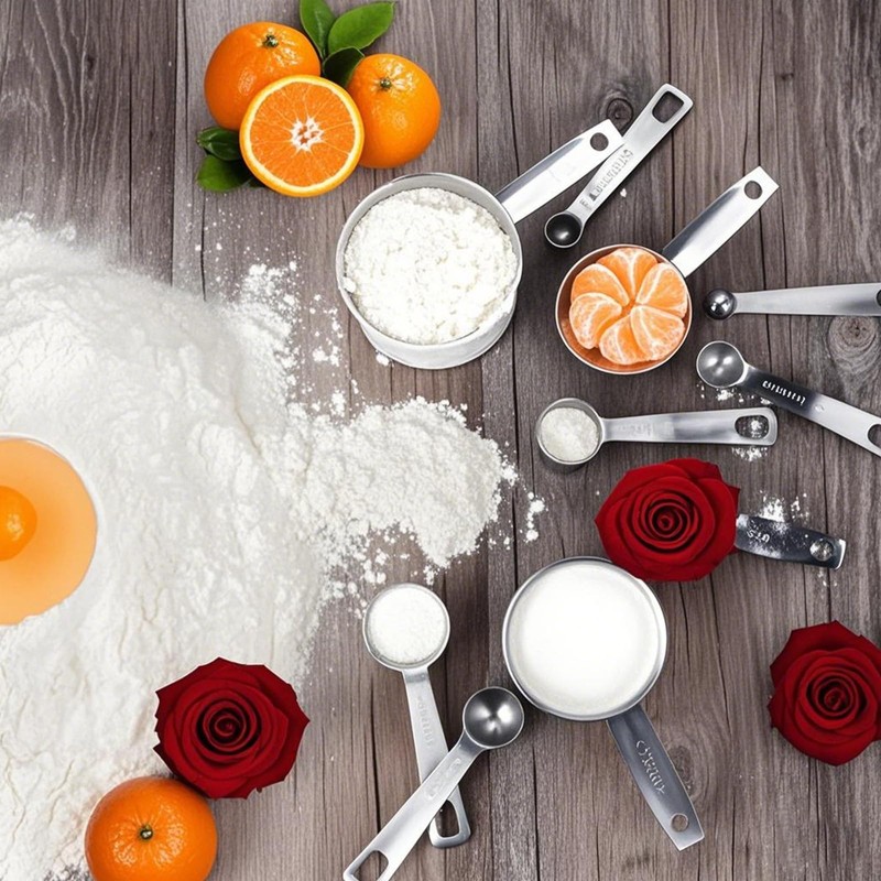 Loimon 10-Piece Stackable Measuring Cups & Spoons Set,Kitchen Essentials for