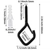 Mostantu 25 Pack Q-Hanger Hooks with Safety Buckle, 25Pcs Windproof