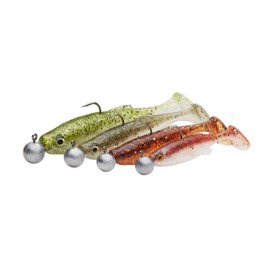 Savage Gear Fat Minnow T-Tail RTF – Realistic Minnow Design with Kicking & Rolling Action, Scented for Perch, Zander, Pike & Predator Fish, Ideal for Freshwater Fishing Clear Water Mix 13 cm